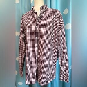 Untuckit plaid button down- fits like large.